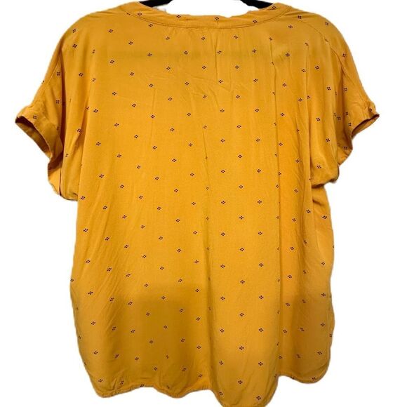 Deco F/S Short Sleeve Split V-Neckline Size 2XL Top - Picture 2 of 12